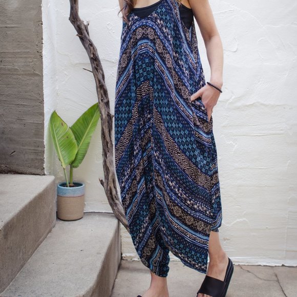 Relaxed Fit Boho Jumpsuit - Picture 3 of 4